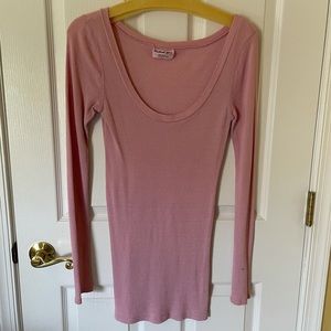 Michael Stars Long Sleeve Pink Shirt